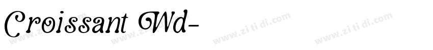 Croissant Wd字体转换